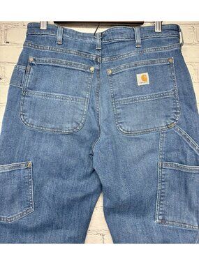 Carhartt Relaxed Double Knee Carpenter Stretch Ranch Work Wear Jeans 8